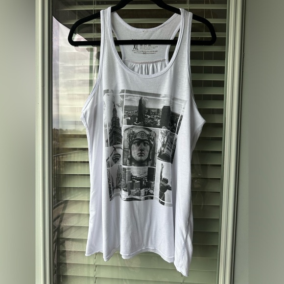 Cleveland Clothing Company Black & White Racerback Tank - Picture 2 of 4